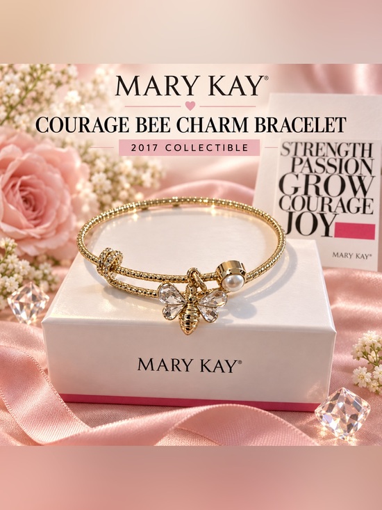 Mary Kay Jewelry - Mary Kay Courage Bee Charm Bracelet With Pearl Accent and Box